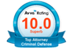 Avvo Rating 10 / Top Attorney Criminal Defense - Badge